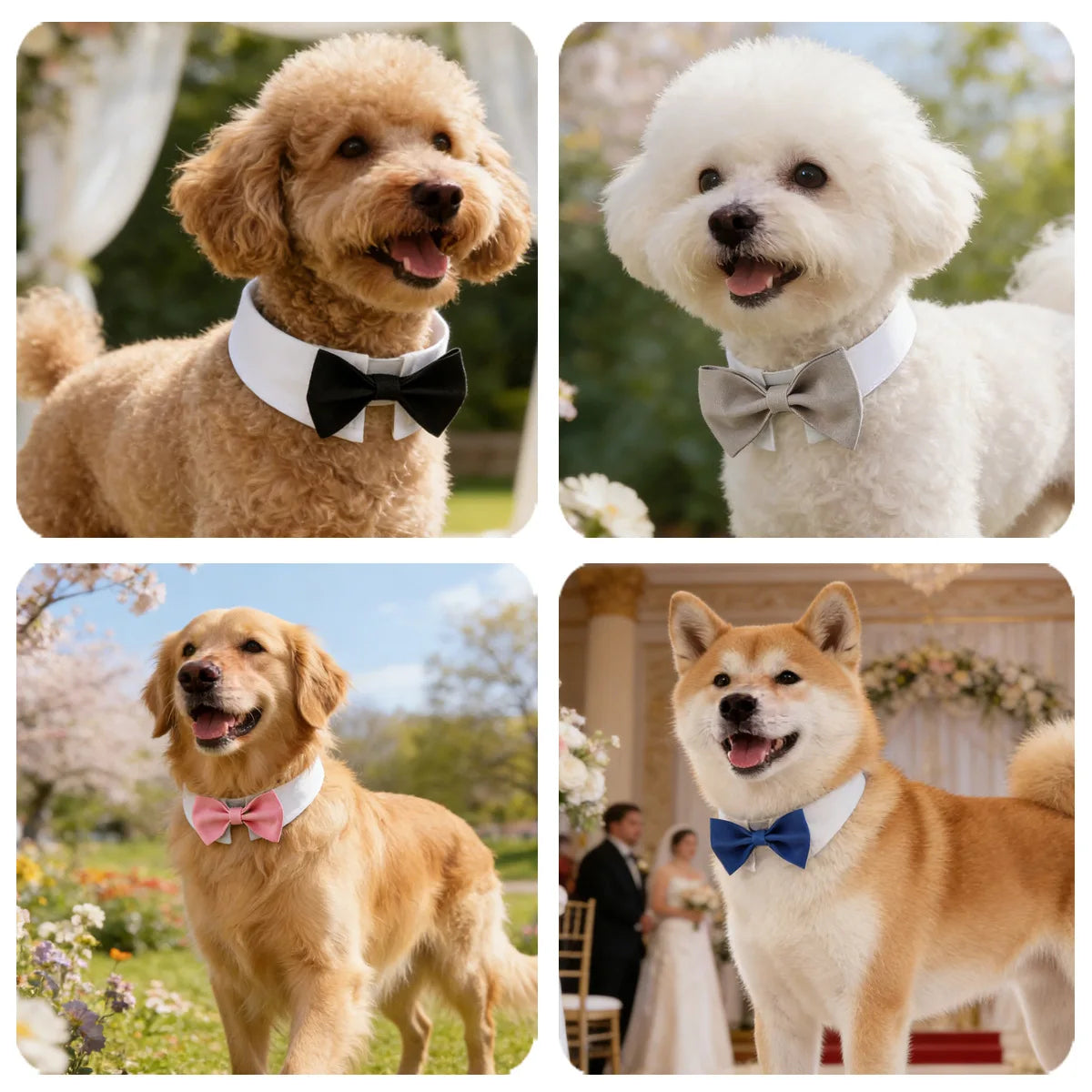 Adjustable Dog Cat Formal Necktie Tuxedo Bow